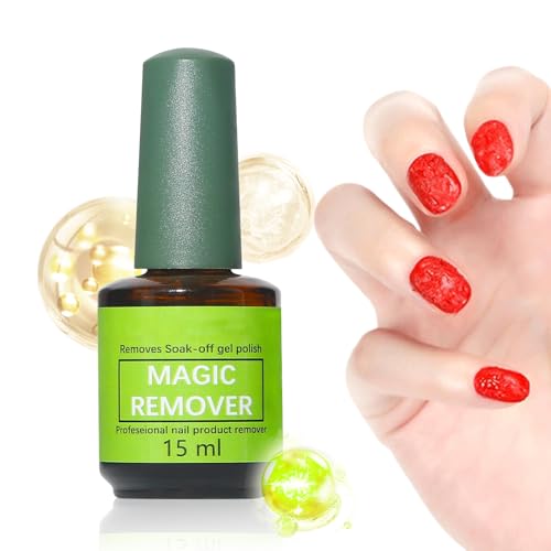 Zhadyu Nagellackentferner Für Gellack, Schnelles Entfernen Von Gellack Flüssigkeit, 15ml Effektives Nagelpflege Produkt für Frauen Mädchen Nageldesignerinnen Salonbedarf von Zhadyu