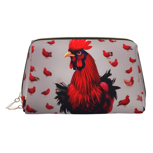 Goldfarbene Make-up-Tasche aus Leder – Reise-Kosmetiktasche für Damen, mit Reißverschluss, ideales Geschenk für Reisende, gold, Einheitsgröße Goldfarbene Make-up-Tasche aus Leder – Reise-Kosmetiktasche für Damen, mit Reißverschluss, ideales Geschenk für Reisende, gold, Einheitsgröße von ZhanGM