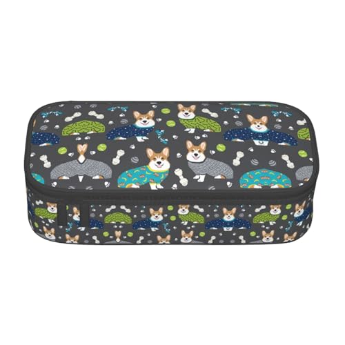 ZhanGM Federmäppchen mit Herz-Aufdruck zum Valentinstag – Mehrzweck-Stift-Organizer, Schulbedarf, Schreibwaren, Make-up und Bürogebrauch, Tragen von Kleidung Corgi Hunde, Einheitsgröße, Schulranzen ZhanGM Federmäppchen mit Herz-Aufdruck zum Valentinstag – Mehrzweck-Stift-Organizer, Schulbedarf, Schreibwaren, Make-up und Bürogebrauch, Tragen von Kleidung Corgi Hunde, Einheitsgröße, Schulranzen von ZhanGM