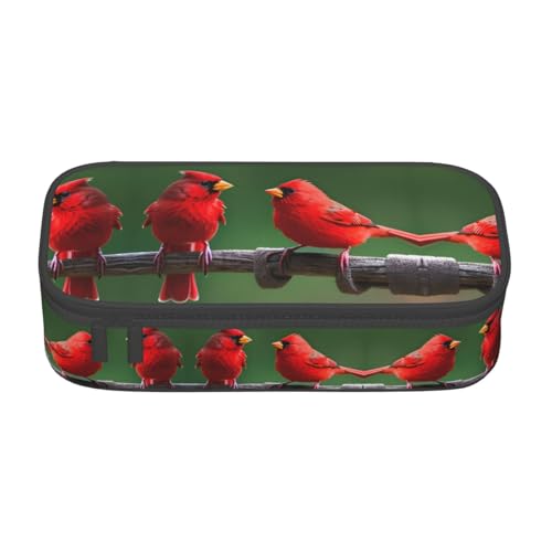 ZhanGM Federmäppchen mit grünem Bananenblatt-Druck, Mehrzweck-Stift-Organizer, Schulbedarf, Schreibwaren, Make-up und Bürogebrauch, Rote Vögel, Einheitsgröße, Schulranzen ZhanGM Federmäppchen mit grünem Bananenblatt-Druck, Mehrzweck-Stift-Organizer, Schulbedarf, Schreibwaren, Make-up und Bürogebrauch, Rote Vögel, Einheitsgröße, Schulranzen von ZhanGM