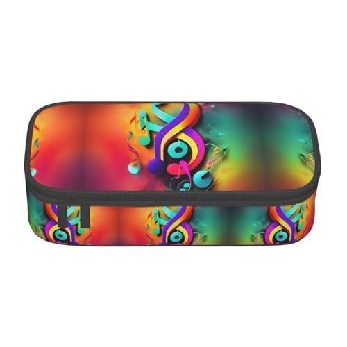 ZhanGM Federmäppchen mit niedlichem Libellen-Druck, Mehrzweck-Stift-Organizer, Schulbedarf, Schreibwaren, Make-up und Bürogebrauch, Bunte Musiknoten, Einheitsgröße, Schulranzen ZhanGM Federmäppchen mit niedlichem Libellen-Druck, Mehrzweck-Stift-Organizer, Schulbedarf, Schreibwaren, Make-up und Bürogebrauch, Bunte Musiknoten, Einheitsgröße, Schulranzen von ZhanGM