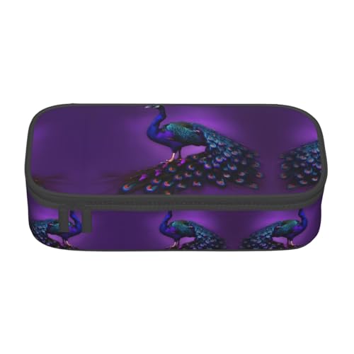 ZhanGM Federmäppchen mit rotem Kirschenmuster – Mehrzweck-Stift-Organizer, Schulbedarf, Schreibwaren, Make-up und Bürogebrauch, Violettes Pfauenmuster, Einheitsgröße, Schulranzen ZhanGM Federmäppchen mit rotem Kirschenmuster – Mehrzweck-Stift-Organizer, Schulbedarf, Schreibwaren, Make-up und Bürogebrauch, Violettes Pfauenmuster, Einheitsgröße, Schulranzen von ZhanGM