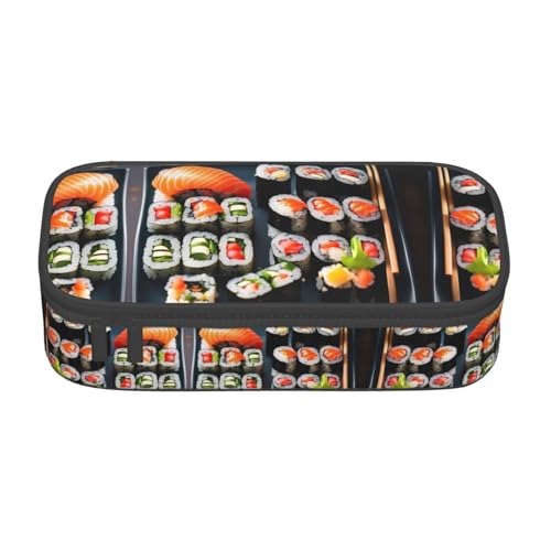 ZhanGM Schwarzes und weißes Federmäppchen mit Leopardenmuster – Mehrzweck-Stift-Organizer, Schulbedarf, Schreibwaren, Make-up und Bürogebrauch, Sushi-Muster, Einheitsgröße, Schulranzen ZhanGM Schwarzes und weißes Federmäppchen mit Leopardenmuster – Mehrzweck-Stift-Organizer, Schulbedarf, Schreibwaren, Make-up und Bürogebrauch, Sushi-Muster, Einheitsgröße, Schulranzen von ZhanGM