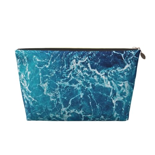 Reise-Kulturbeutel, Leder, wiederverwendbar, tropischer Ozean, Strand, Kosmetik, Make-up, Accessoires, Organizer, Damengeldbörse mit Reißverschluss, goldfarben, gold, Einheitsgröße Reise-Kulturbeutel, Leder, wiederverwendbar, tropischer Ozean, Strand, Kosmetik, Make-up, Accessoires, Organizer, Damengeldbörse mit Reißverschluss, goldfarben, gold, Einheitsgröße von ZhanMg