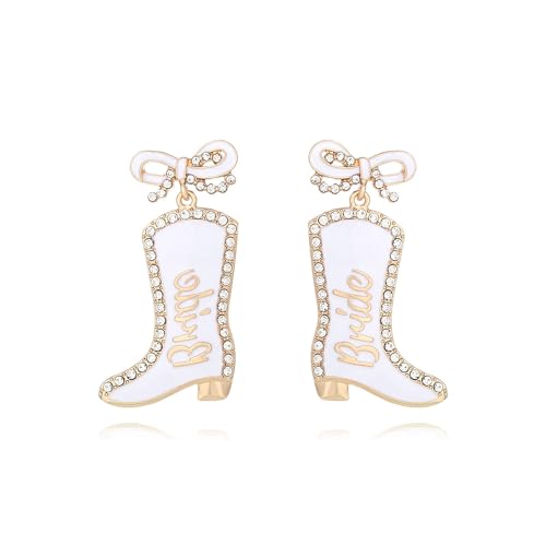 Zhang shine Western-Cowgirl-Stiefel-Ohrringe, glitzernde Strass-Schleifenohrringe, Western-Country-Cowgirl-Brautschmuck, hängende Ohrringe, Junggesellinnenabschied, Hochzeit, Schmuck, Geschenke Zhang shine Western-Cowgirl-Stiefel-Ohrringe, glitzernde Strass-Schleifenohrringe, Western-Country-Cowgirl-Brautschmuck, hängende Ohrringe, Junggesellinnenabschied, Hochzeit, Schmuck, Geschenke von Zhang shine