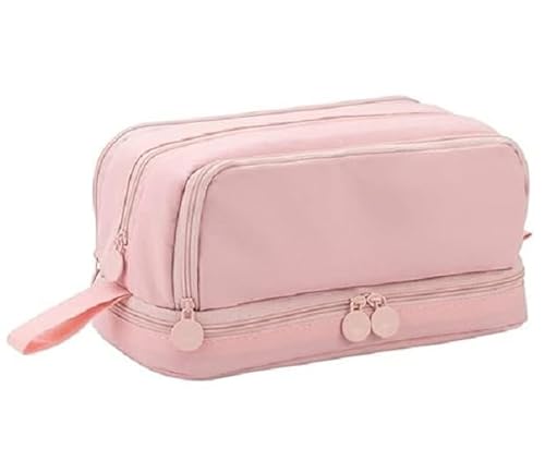 ZhangJJJJJJJ 1 x Federmäppchen mit großem Fassungsvermögen, mit Fächern, tragbares Federmäppchen, großes Schreibwaren-Organizer, für Jungen und Mädchen, rose, SIMPLE ZhangJJJJJJJ 1 x Federmäppchen mit großem Fassungsvermögen, mit Fächern, tragbares Federmäppchen, großes Schreibwaren-Organizer, für Jungen und Mädchen, rose, SIMPLE von ZhangJJJJJJJ