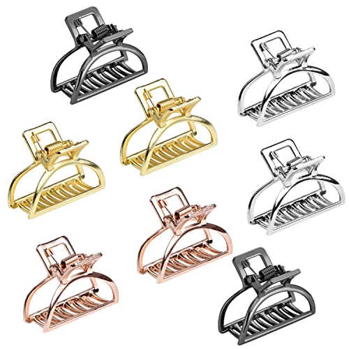 Zhangyusong Kleine Haarspangen aus Metall, Haarschmuck für Damen, halber Dutt, Haarnadeln für dicke Haare, 8 Stück Zhangyusong Kleine Haarspangen aus Metall, Haarschmuck für Damen, halber Dutt, Haarnadeln für dicke Haare, 8 Stück von Zhangyusong