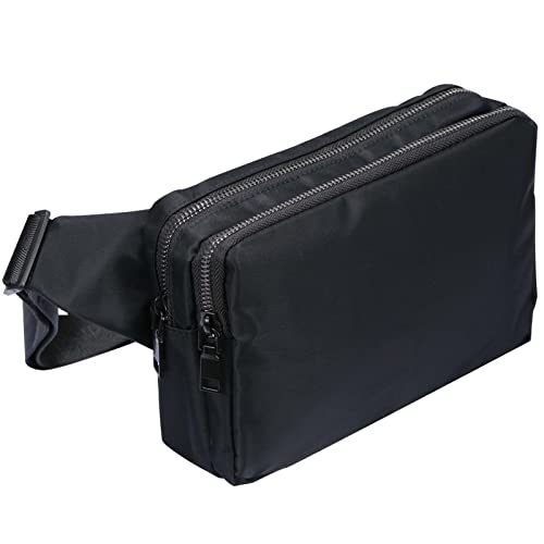 Bauchtasche Gürteltasche für Herren und Damen Hüfttasche mit Verstellbarem Schnallenriemen für Hundespaziergang Laufen Wandern Joggen - Schwarz von ZhaoCo