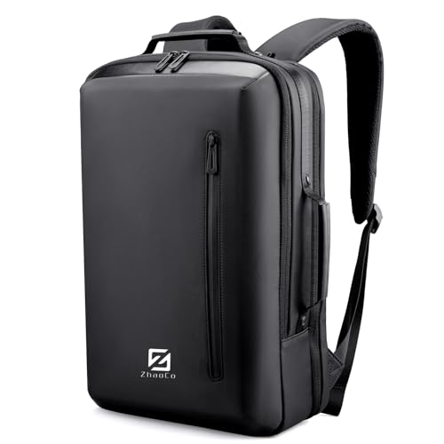 ZhaoCo Multifunktionaler Laptop Rucksack, Rucksäcke, 15,6 Zoll Laptop Rucksack, Anti-Diebstahl Business Handgepäck Reiserucksack für Herren Damen Freizeitarbeit Weekender Schwarz von ZhaoCo