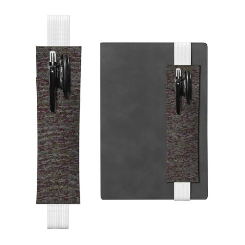 ZhaoYuGoods Programmierer Programmiercode Elastisches Band Stifthalter | Druck verstellbare Stifttasche | Niedlicher Leder-Stifthalter, weiß, Einheitsgröße von ZhaoYuGoods