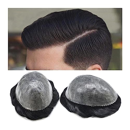 Toupet für Männer Haarersatz Systeme V-Loop-Injektionshaut-Toupet for Männer, langlebiges Echthaarsystem for Männer, 0,1–0,12 mm dünne Haut, PU-Basis, männliche Haarprothese, 20 x 25 cm, atmungsaktiv, Toupet für Männer Haarersatz Systeme V-Loop-Injektionshaut-Toupet for Männer, langlebiges Echthaarsystem for Männer, 0,1–0,12 mm dünne Haut, PU-Basis, männliche Haarprothese, 20 x 25 cm, atmungsaktiv, von Zhaoj24-05