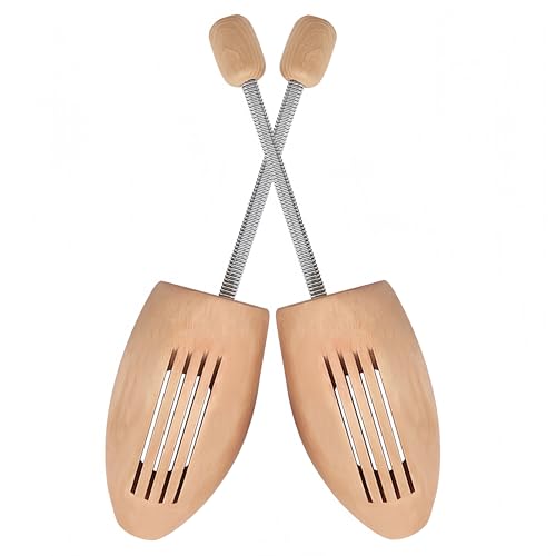 Zhenghebuy Schuhspanner Holz,Shoe Tree Mit Stahlfeder,Knickschutz für Schuhe,Schuhspanner für Damen und Herren von Zhenghebuy