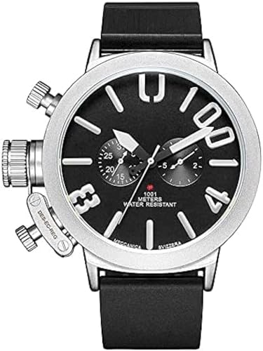 Automatische mechanische Herren-Armbanduhr mit Silikonarmband, 3 ATM, wasserdicht, Outdoor-Sport, klassisch, Leuchtend, multifunktional, Business-Casual-Armbanduhr, Militär-Analog-Chronograp Automatische mechanische Herren-Armbanduhr mit Silikonarmband, 3 ATM, wasserdicht, Outdoor-Sport, klassisch, Leuchtend, multifunktional, Business-Casual-Armbanduhr, Militär-Analog-Chronograp von ZhiLWS