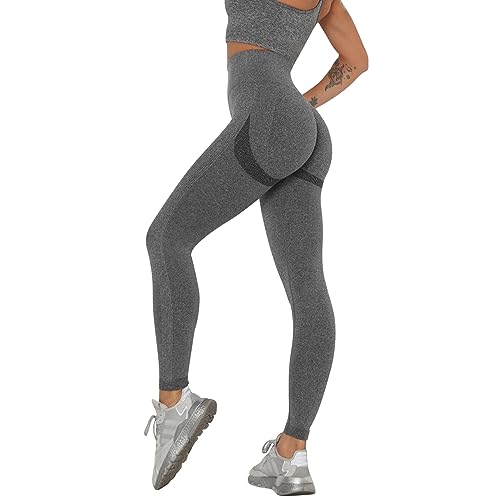 Zhiaek Sport Leggings Damen Booty Scrunch Butt Leggings High Waist Seamless Yoga Hosen Push Up Blickdichte Pants für Gym Fitness Joggen Workout Zhiaek Sport Leggings Damen Booty Scrunch Butt Leggings High Waist Seamless Yoga Hosen Push Up Blickdichte Pants für Gym Fitness Joggen Workout von Zhiaek