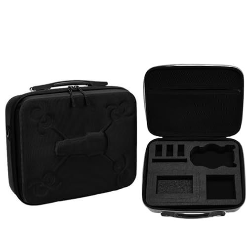 Zhixteu Tragetasche für DJI Mini 5 Pro, Schultertasche, Schützende Hartschalen-Reisetasche für RC-N3 RC 2 Fernbedienung, Akkus, Ladehub (Nylon, schwarz) von Zhixteu