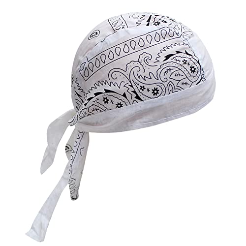 Zhiyao Bandana Cap Unterm Radhelm Sommer Kopftücher Fahrrad Mütze Kopftuch Piraten Tücher Luftiger Stoff Für Schwimmen Joggen Laufen Wandern Berggehen Radfahren Hip Hop Motorrad Outdoor Piratenhut von Zhiyao