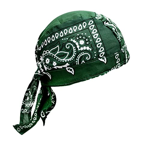 Zhiyao Bandana Cap Unterm Radhelm Sommer Kopftücher Fahrrad Mütze Kopftuch Piraten Tücher Luftiger Stoff Für Schwimmen Joggen Laufen Wandern Berggehen Radfahren Hip Hop Motorrad Outdoor Piratenhut von Zhiyao