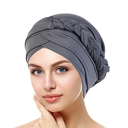 Zhiyao Beanie Damen Chemo Mützen Hijab Geflecht Kopfbedeckung Vorgebundene Haube Turban Knoten Mütze Kappe Hut für Frauen von Zhiyao