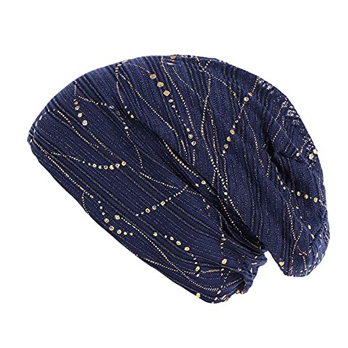 Zhiyao Beanie Mütze Damen Chemo Hut Kopftuch Super Weich Slouchy Turban Kopfbedeckungen Kopf Wraps Stirnband Nachtschlafkappe Hut von Zhiyao