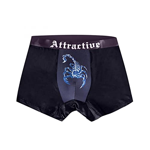 Zhiyao Boxershorts Scorpion Print Herren Boxer Unterwäsche Unterhosen Männer Men von Zhiyao