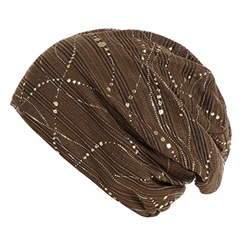 Zhiyao Chemo Hut Damen Spitze Beanie Mütze Kopftuch Super Weich Slouchy Turban Kopfbedeckungen Kopf Wraps Stirnband Nachtschlafkappe Hut von Zhiyao