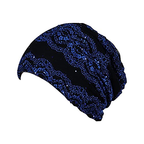 Zhiyao Chemo Hut Damen Spitze Beanie Mütze Kopftuch Super Weich Slouchy Turban Kopfbedeckungen Kopf Wraps Stirnband Nachtschlafkappe Hut von Zhiyao