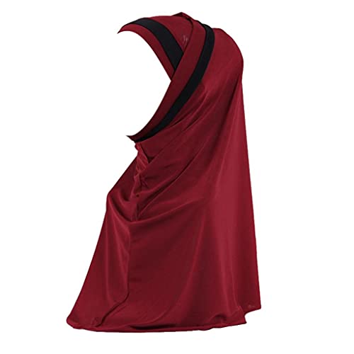 Zhiyao Damen Hijab Muslimische Muslimische Frauen Schal Kopfbedeckung Hidschab Islamische Gesichtsschleier Turban Hals Chemo Kappe Bandana Haartuch Beanie Mützen von Zhiyao