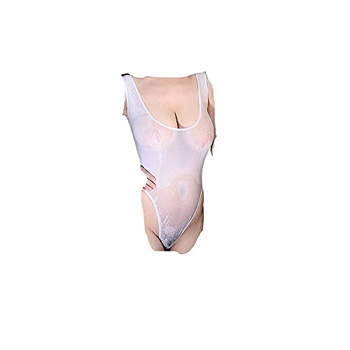 Zhiyao Damen Transparent Bodys Ärmellos Stringbody Rückenfreis Bodysuit Unterhemd Träger Top Dessous Achselhemd Sexy Negligee Overall Einteiler Unterwäsche Nachtwäsche Babydoll Reizwäsche von Zhiyao