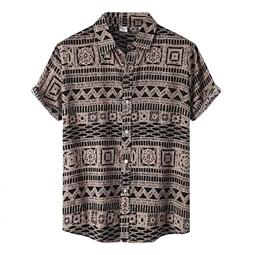 Zhiyao Funky Hawaiihemd Herren Hemden Langarm/Kurzarm Männer Freizeithemd Regular Fit Men Shirts Sommerhemd T-Shirt Herren Hawaii-Print Strand Beach Palmen Diverse Farben von Zhiyao