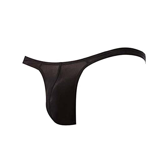 Zhiyao Herren Transparent Tanga Strings Männer Dessous Unterwäsche Low Rise, Schwarz, L von Zhiyao