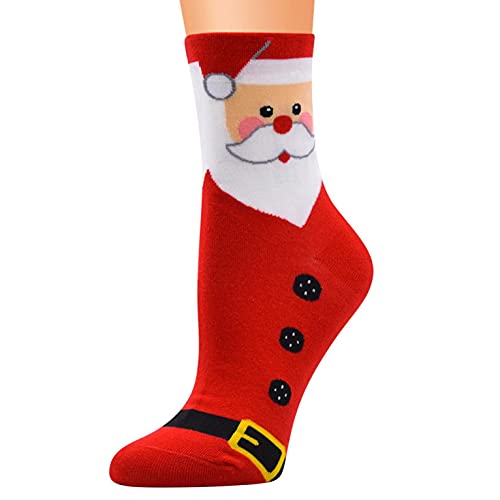 Zhiyao Weihnachtssocken Christmas Socks Kuschelsocken Baumwollsocken Festliche Socken Design Sport Socken für Damen und Herren von Zhiyao