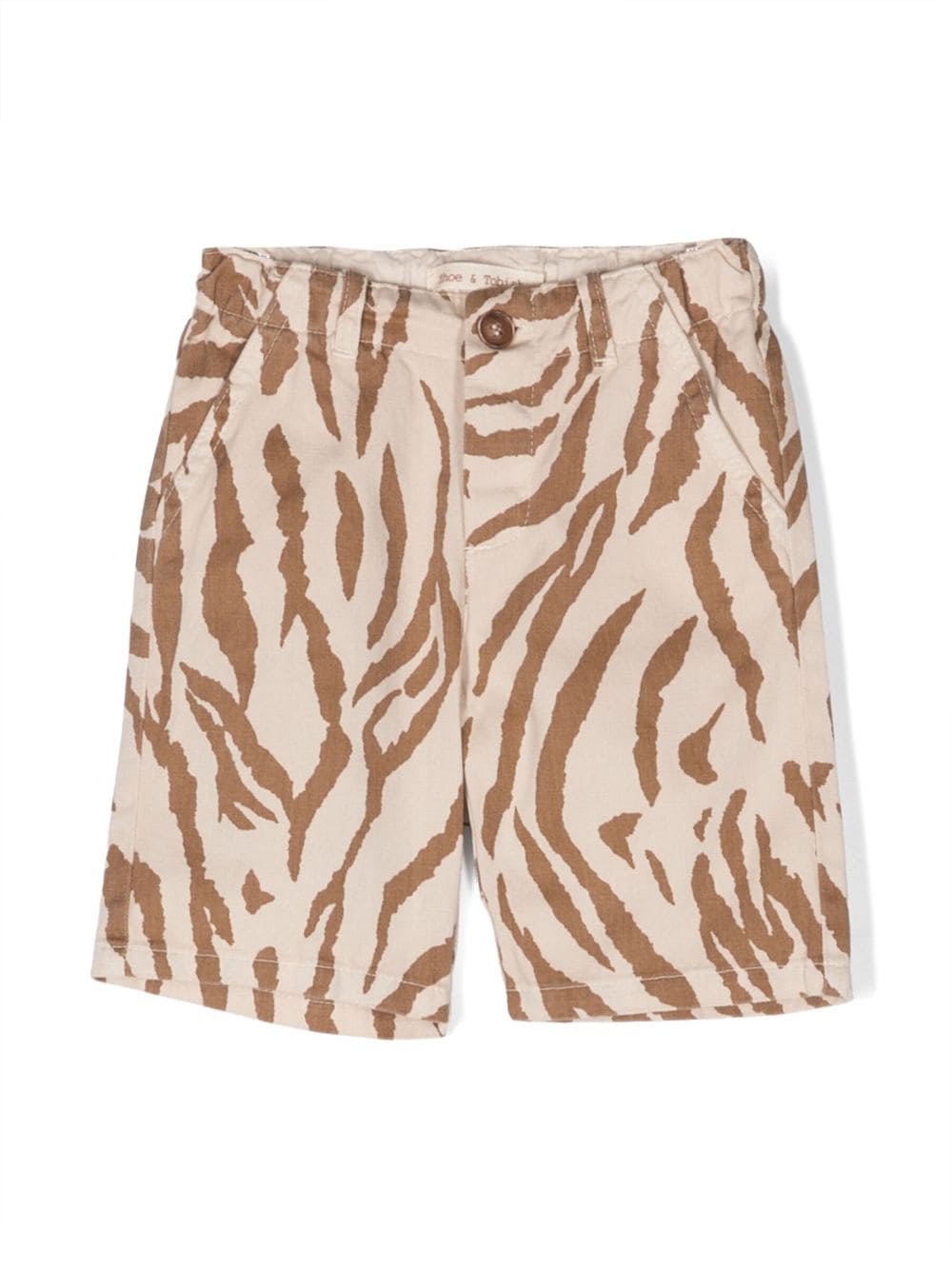 Zhoe & Tobiah Shorts mit Tiger-Print - Nude von Zhoe & Tobiah