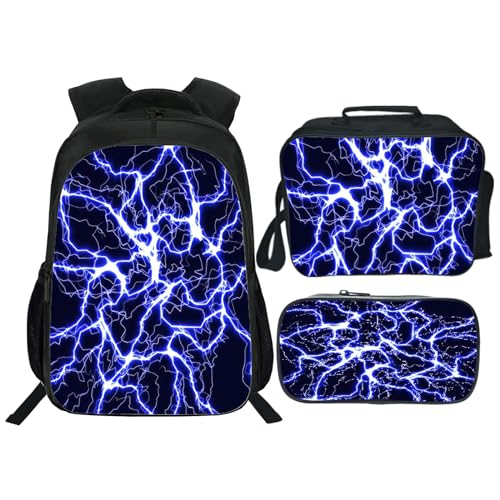 Zhongh Cooler Rucksack für Kinder, Büchertasche, Schultasche mit Lunchbox, Tasche und Federmäppchen, Set für Jungen und Mädchen, 40,6 cm von Zhongh