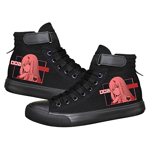 Anime Canvas Shoes Darling in The Franxxx Shoes High Top Canvas Sneakers Anime Druck Schuhe für Outdoor Sport, Typ 6, 39.5 EU von Zhongkaihua