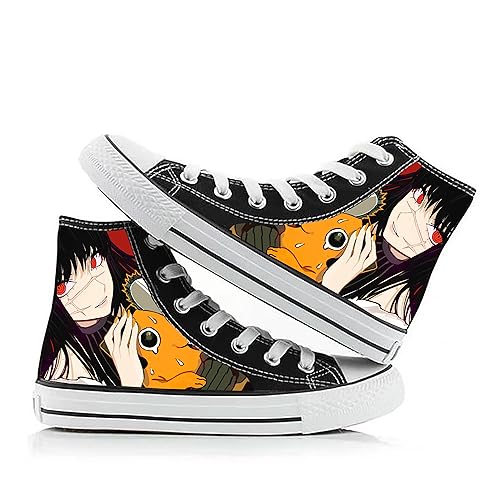 Chainsaw Man Anime Cosplay Canvas Shoes - Mitaka ASA Nayuta Makima Bedruckte Casual High-Top Schuhe für Unisex Mode Liebhaber Trainer Sport Sneaker von Zhongkaihua