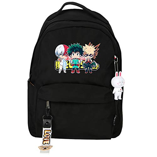 My Hero Academia Anime Boku No Hero Academia Cosplay Casual Rucksack Tagesrucksack Bookbag Laptop Schultasche Reisetasche Cartoon Anime Manga Druck Geschenk für Fans Kinder (type1) von Zhongkaihua