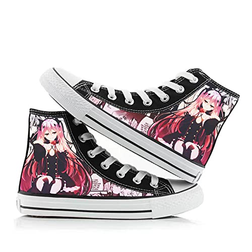 Seraph of The End Anime Canvas Schuhe Seraph of The End Krul Cosplay Schuhe Anime Druck Freizeitschuhe Mode Turnschuhe, Typ 2, 39.5 EU von Zhongkaihua