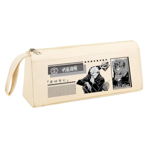 Zhongkaihua Anime JJK Gojo Satoru Federmäppchen Große Kapazität Itadori Yuji Student Leinwand Federmäppchen Fans, Geschenk für Schulanfang, Typ 9, 21 x 9 x 6 cm, Federmäppchen von Zhongkaihua