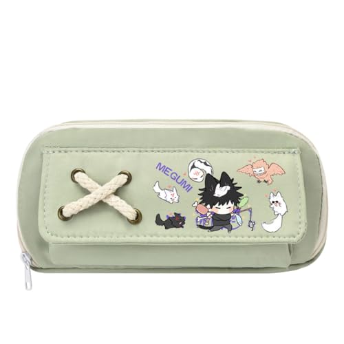 Zhongkaihua Anime JJK Gojo Satoru Itadori Yuji Federmäppchen Große Kapazität Schüler Leinwand Federmäppchen für Schulanfang von Zhongkaihua