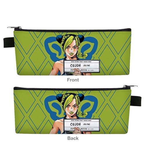 Zhongkaihua Anime Kujo Jotaro Stift Tasche Jolyne Kujo Rollenspiel Gedruckt Schreibwaren Tasche Große Kapazität Kreative Federmäppchen Cartoon Reißverschluss Bleistift Tasche, Typ 09, 21.5*10.5*3cm, von Zhongkaihua