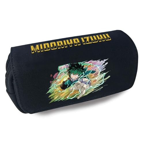 Zhongkaihua Anime MHA Federmäppchen Kinder Izuku/Dabi/Bakugou/Todoroki/Toga Federmäppchen Tasche Cartoon, Student Schreibwaren Geschenke für Mädchen Jungen, Typ 4, Federmäppchen von Zhongkaihua