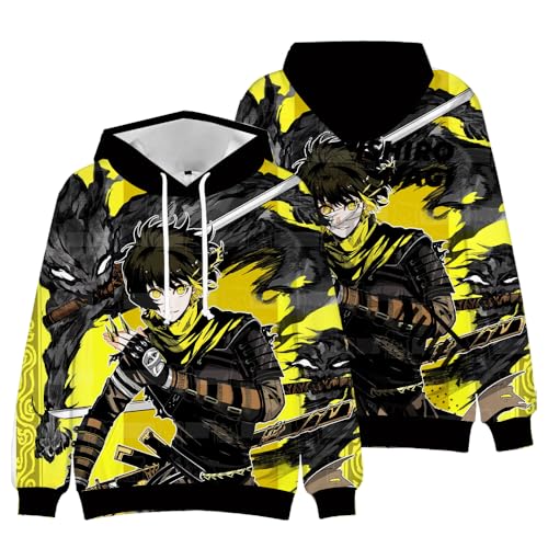 Zhongkaihua Blue Lock Bachira Meguru Isagi Yoichi Anime Digitaler Kapuzenpullover Sweatshirt mit Tasche, warmes Geschenk für Erwachsene, Teenager, Jungen, Mädchen, Studentenliebhaber von Zhongkaihua