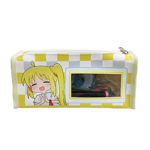 Zhongkaihua Bocchi The Rock Fashion Schreibwaren Federmäppchen für Mädchen/Jungen, Teenager, Schulgeschenk, Bocchi The Rock Anime Großes Fassungsvermögen, Stifttasche, Ijichi Nijika, 20 x 7 x 6 CM, von Zhongkaihua