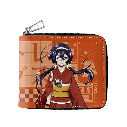 Zhongkaihua Bungo Stray Dogs Geldbörsen Manga Charaktere Drucke Kinder Geldbörse Kartenhalter Geldbörse mit Reißverschluss Münzbörse Bifold Kurze Brieftasche Mädchen Jungen Geldbörse für Jugendliche, von Zhongkaihua