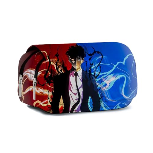 Zhongkaihua Cha Hae in/Sung Jin Woo Federmäppchen für Mädchen Jungen Anime Merch Federmäppchen Große Kapazität mit Reißverschluss, Student Schreibwaren Geschenke, Typ 9, Federmäppchen von Zhongkaihua