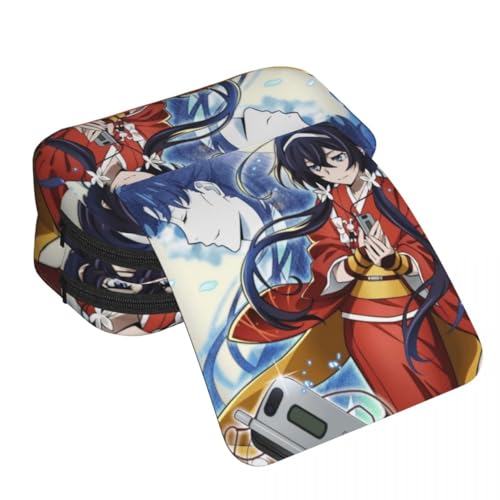 Zhongkaihua Dazai Osamu Nakahara Chuuya Fashion Schreibwaren Federmäppchen für Mädchen Jungen Schulgeschenk 3D-Druck Große Kapazität Schulanfang Stifttasche, Typ 1, 21 x 10 x 7.5 cm, Federmäppchen von Zhongkaihua