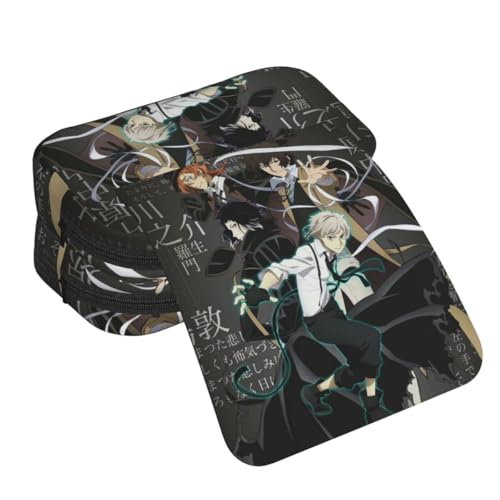 Zhongkaihua Dazai Osamu Nakahara Chuuya Fashion Schreibwaren Federmäppchen für Mädchen Jungen Schulgeschenk 3D-Druck Große Kapazität Schulanfang Stifttasche, Typ 10, 21 x 10 x 7.5 cm, Federmäppchen von Zhongkaihua
