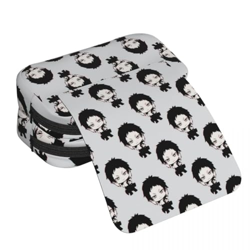 Zhongkaihua Dazai Osamu Nakahara Chuuya Fashion Schreibwaren Federmäppchen für Mädchen Jungen Schulgeschenk 3D-Druck Große Kapazität Schulanfang Stifttasche, Typ 7, 21 x 10 x 7.5 cm, Federmäppchen von Zhongkaihua