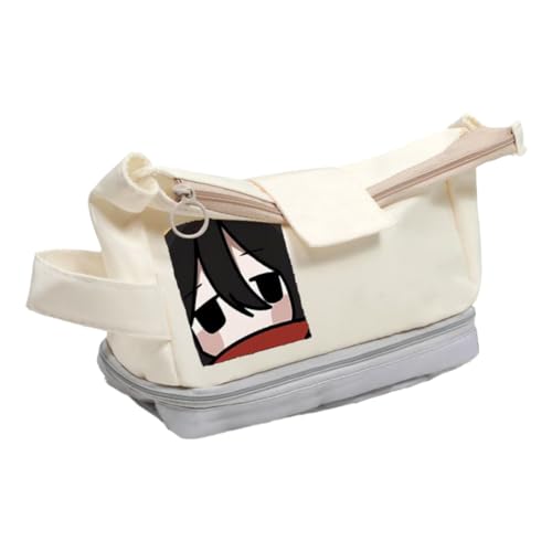 Zhongkaihua Eren Jaeger Anime-Federmäppchen, geräumiger, stilvoller Schreibwaren-Organizer, Geschenk für Kinder, Eren Jaeger, 21cm x 8.5cm x 13 cm, Federmäppchen von Zhongkaihua