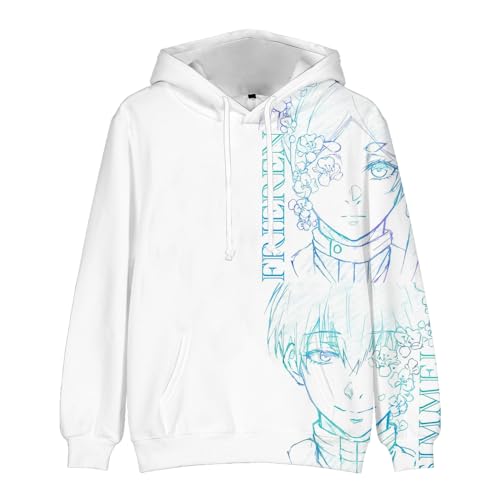 Zhongkaihua Frieren Beyond Journey's End Frieren Himmel Anime Digital Hoodie Pullover - Adult Teen Anime Sweatshirt mit Tasche Warmes Geschenk für Jungen Mädchen Studenten von Zhongkaihua